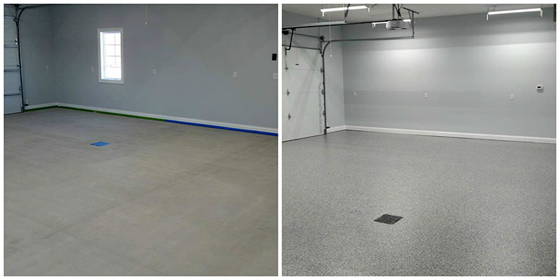 epoxy flake garage floor
